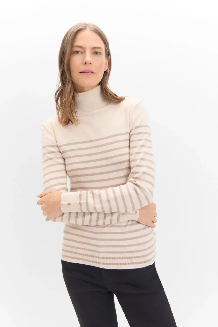 Bicolor Striped Sweater