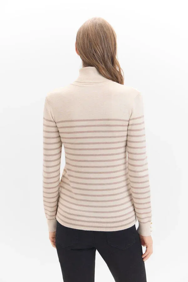 Bicolor Striped Sweater