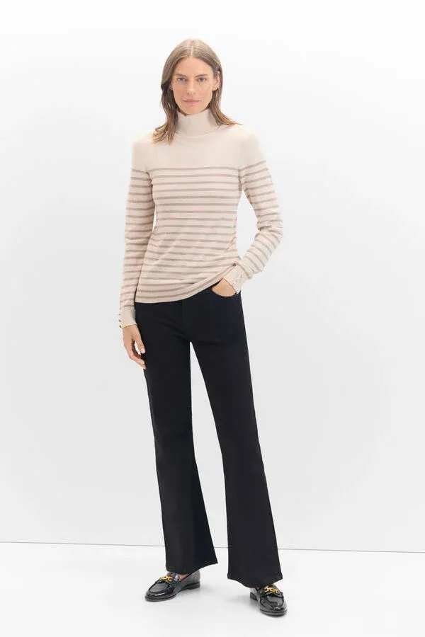 Bicolor Striped Sweater
