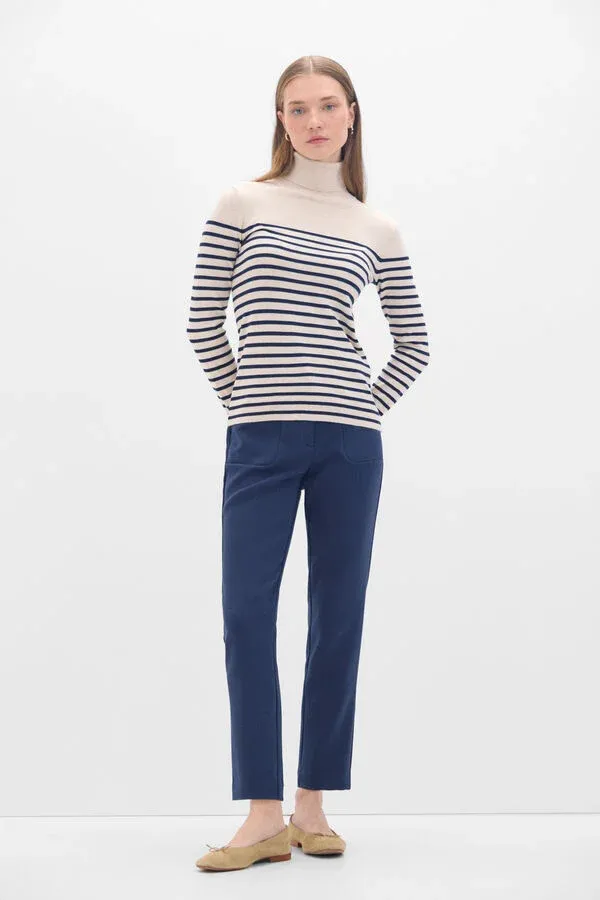 Bicolor Striped Sweater