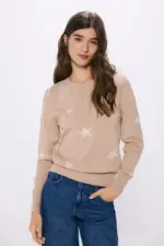 Lurex star sweater