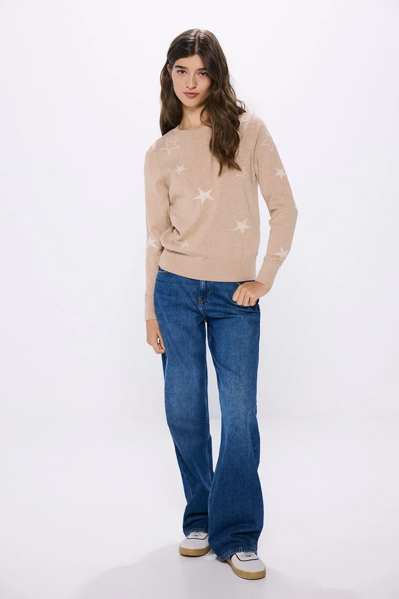Lurex star sweater