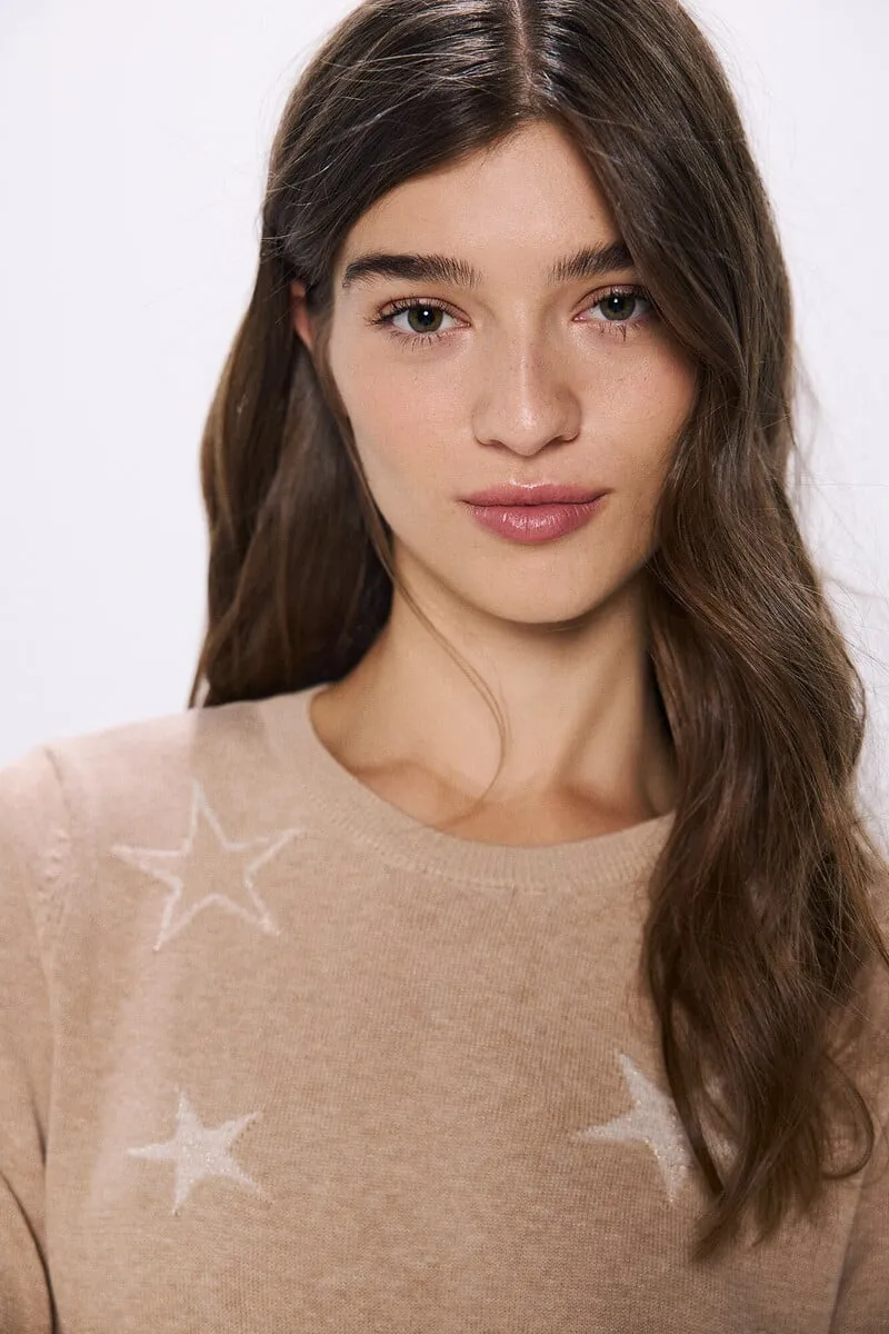 Lurex star sweater