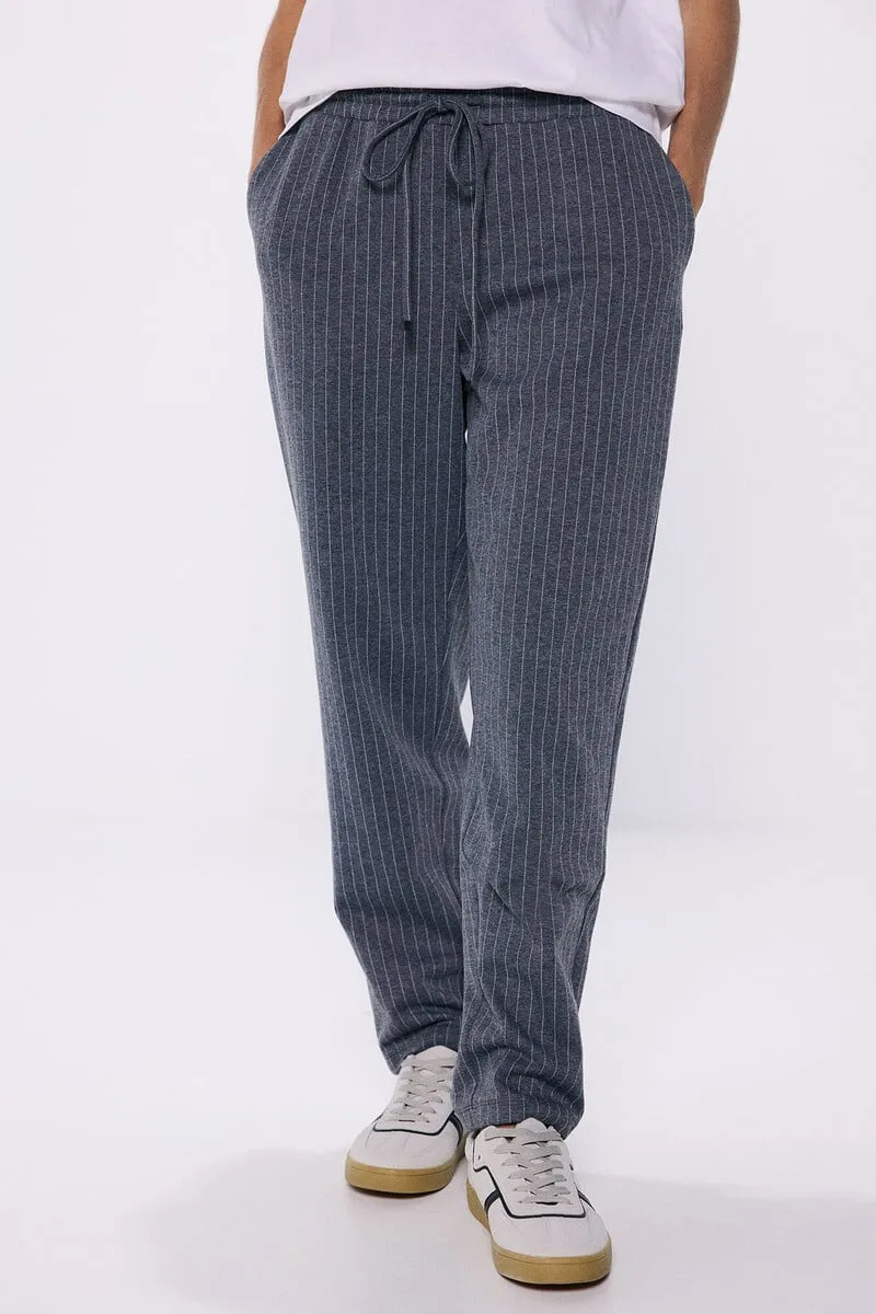 Circular knit jogger pants