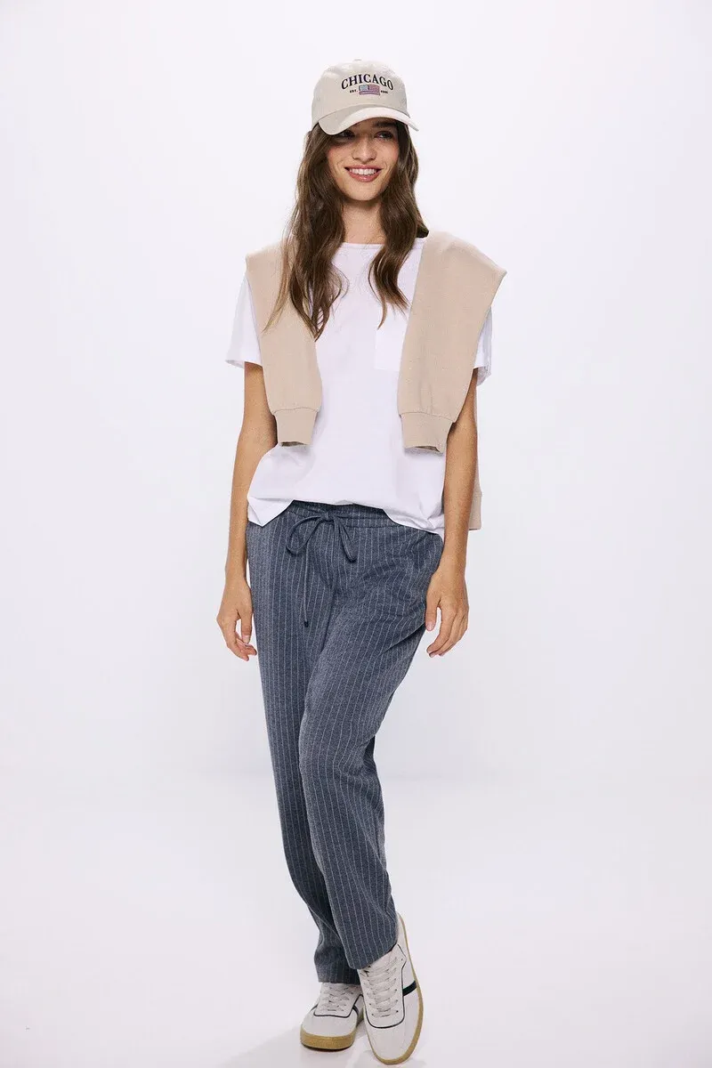 Circular knit jogger pants