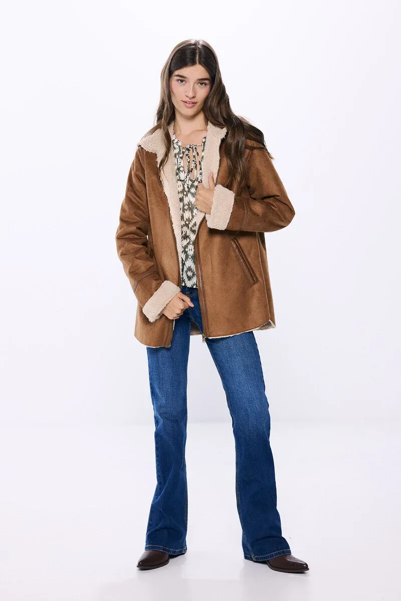 Double-sided hooded coat