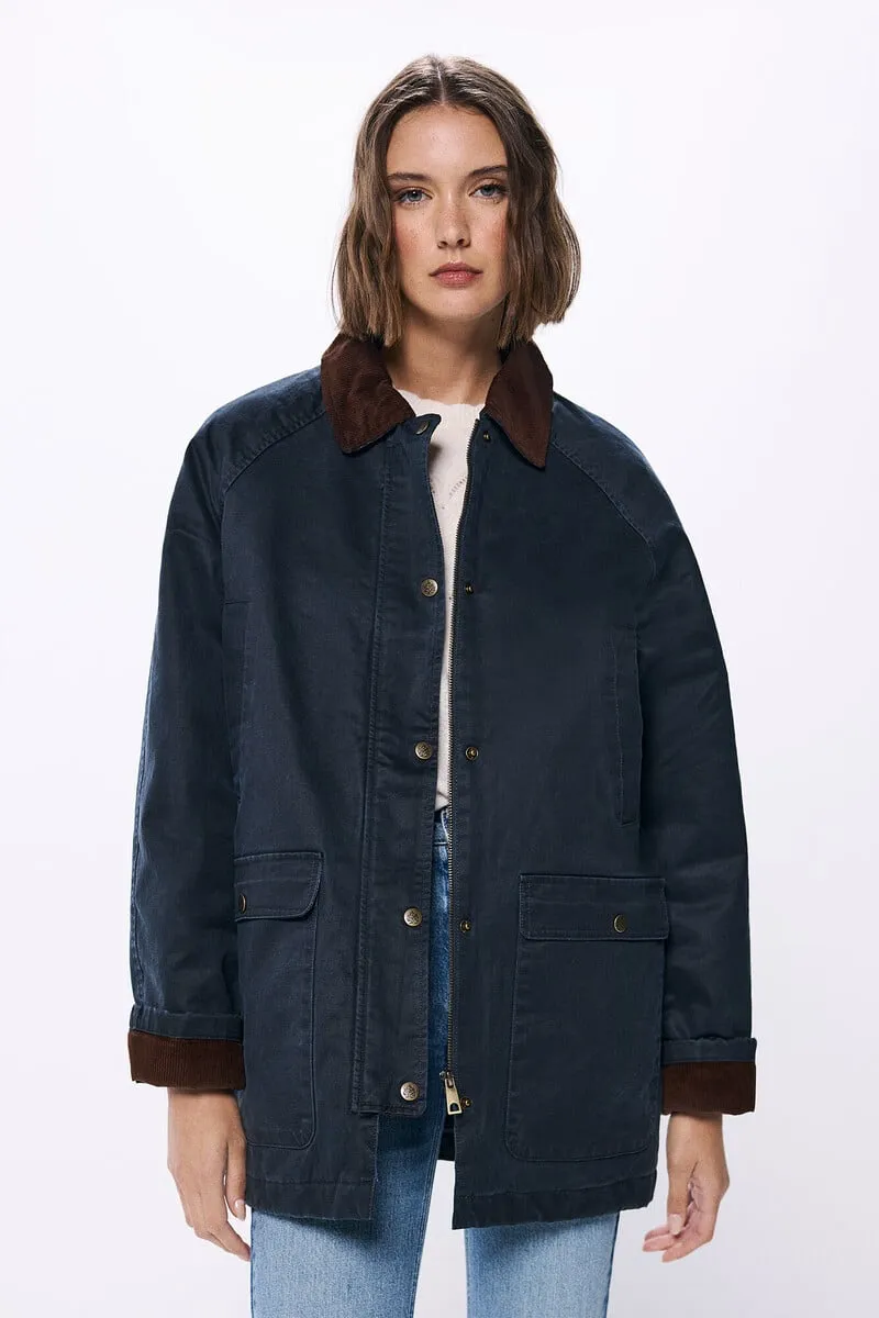 Waxed parka