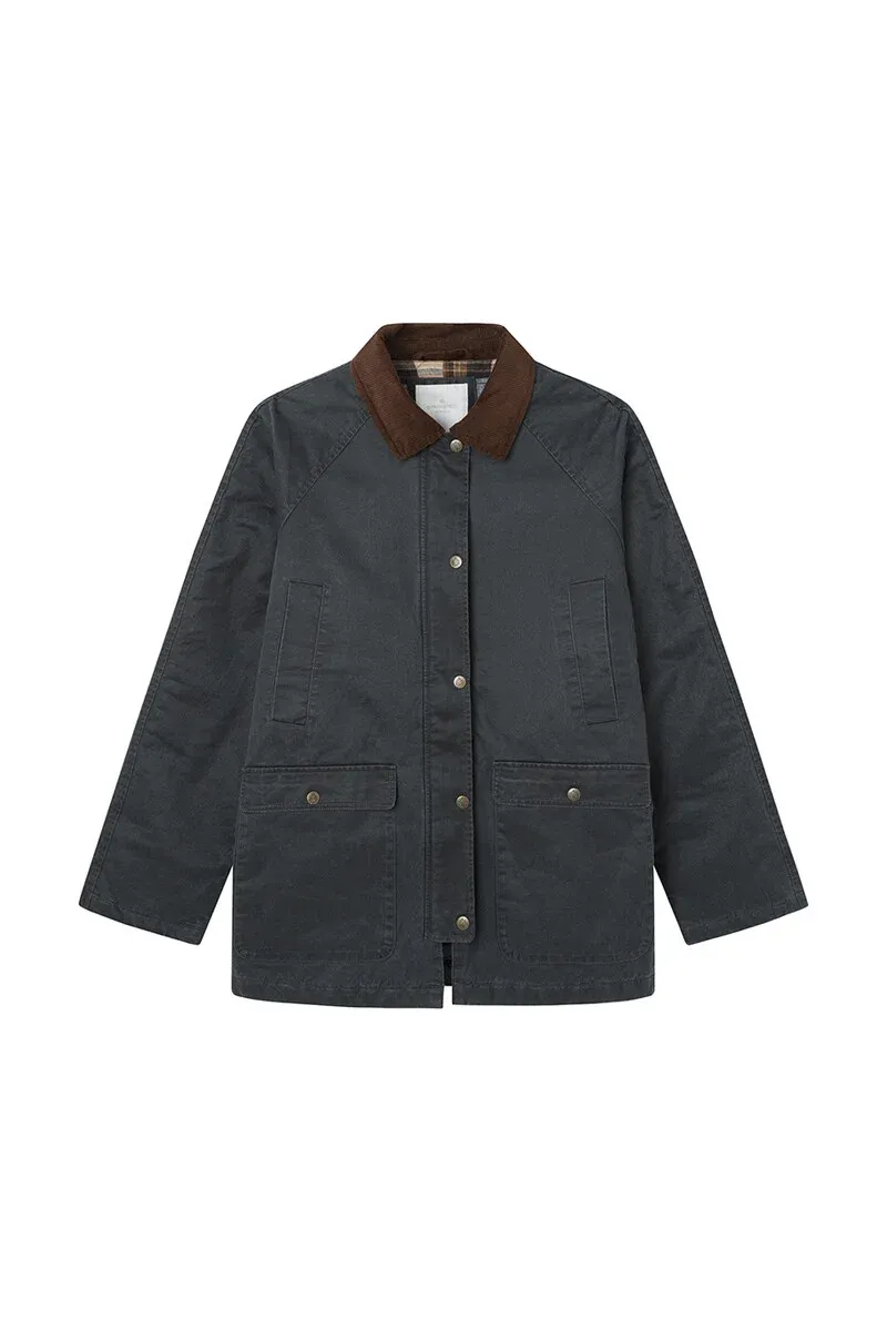 Waxed parka
