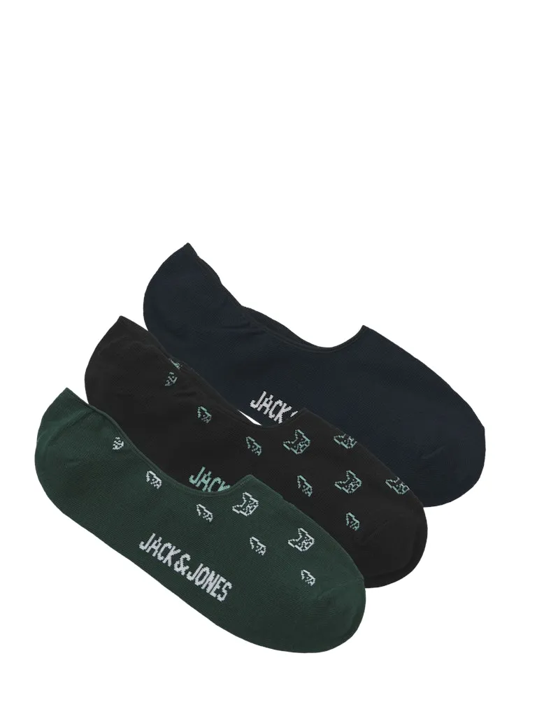 JACDENIM DOG MULTI SHORT SOCK 3 PACK