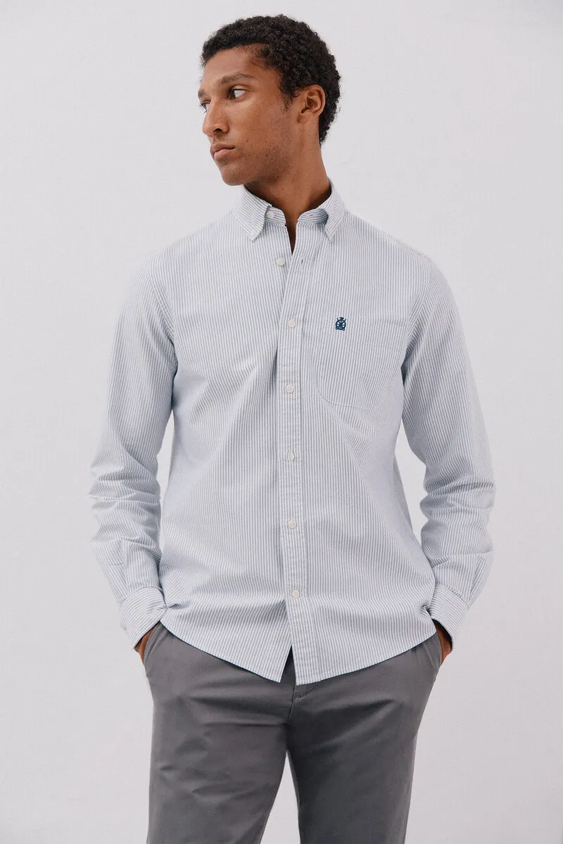 Candle stripe oxford shirt