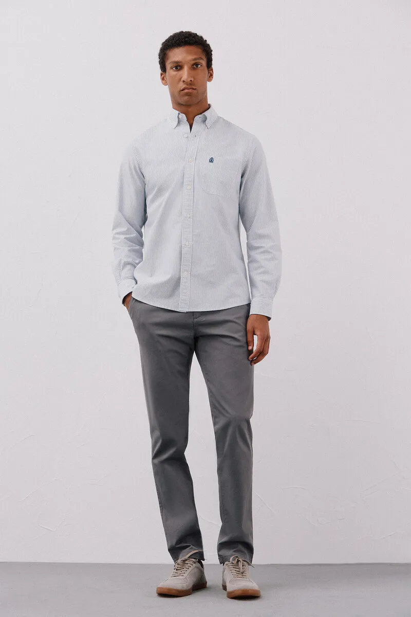 Candle stripe oxford shirt