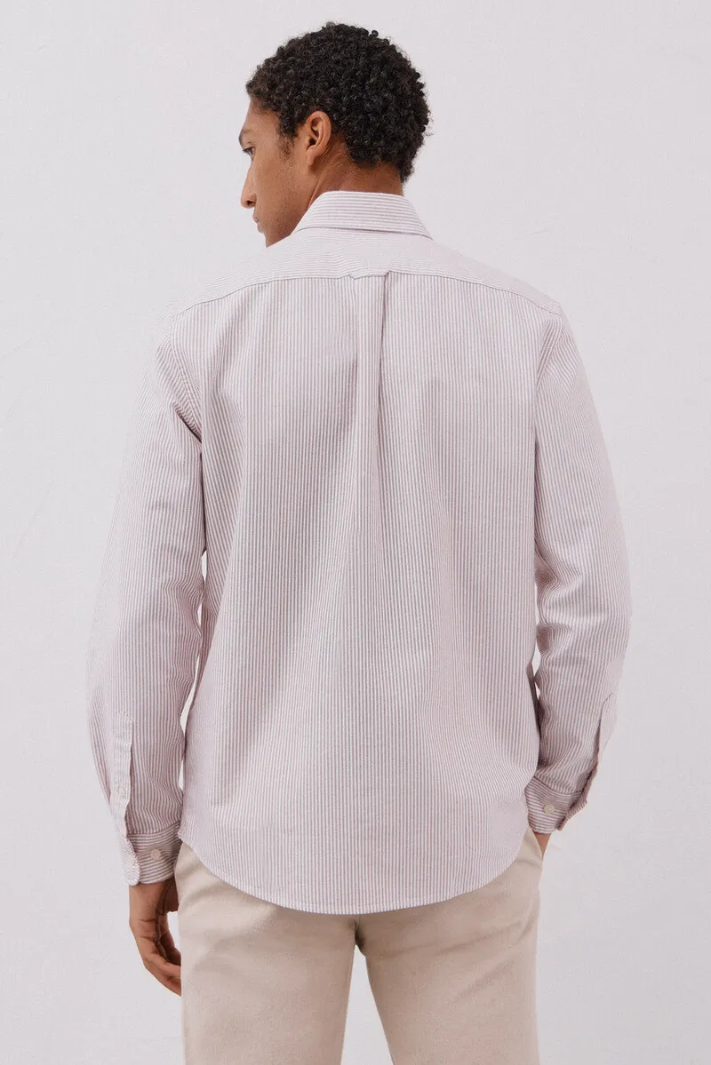 Candle stripe oxford shirt