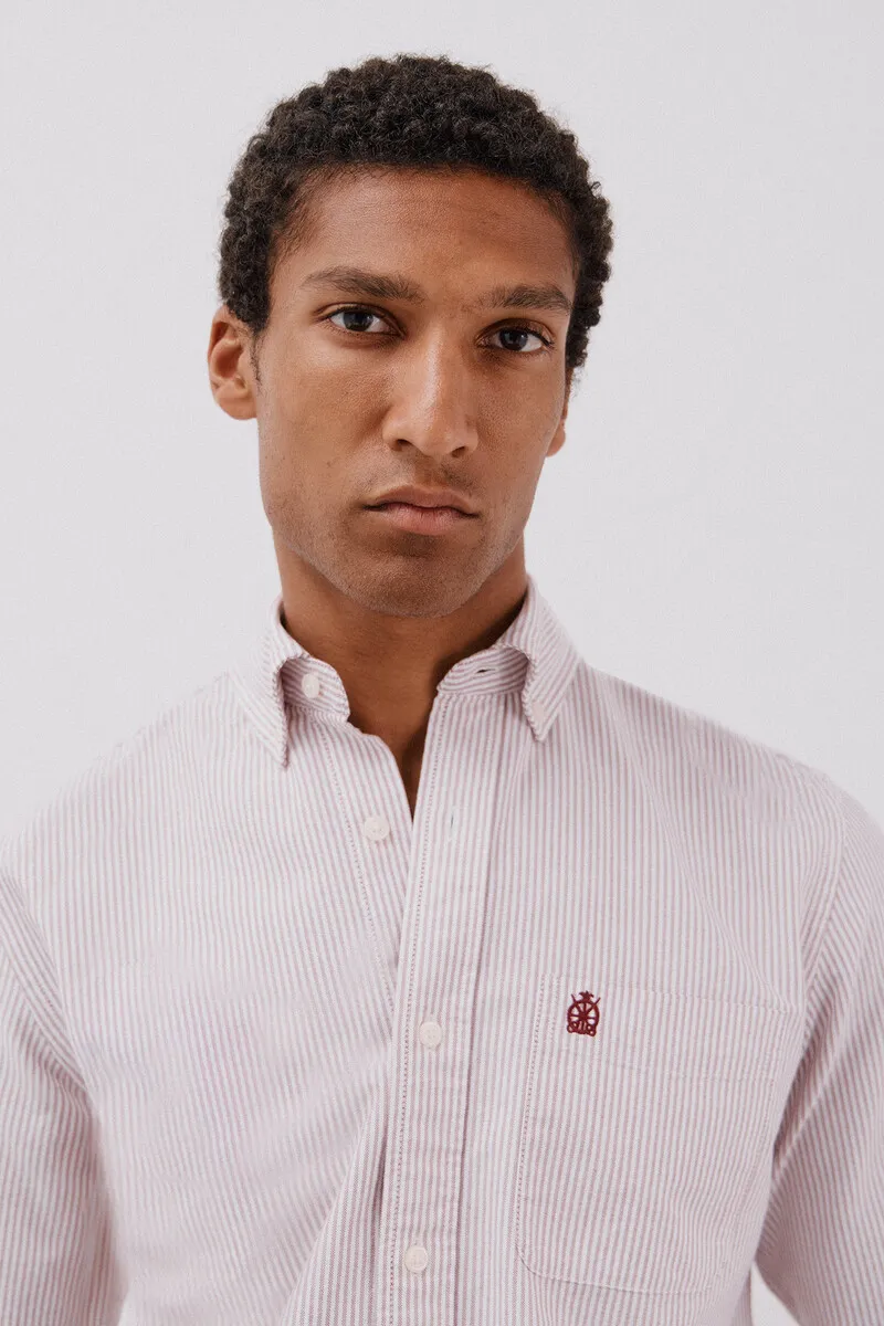Candle stripe oxford shirt