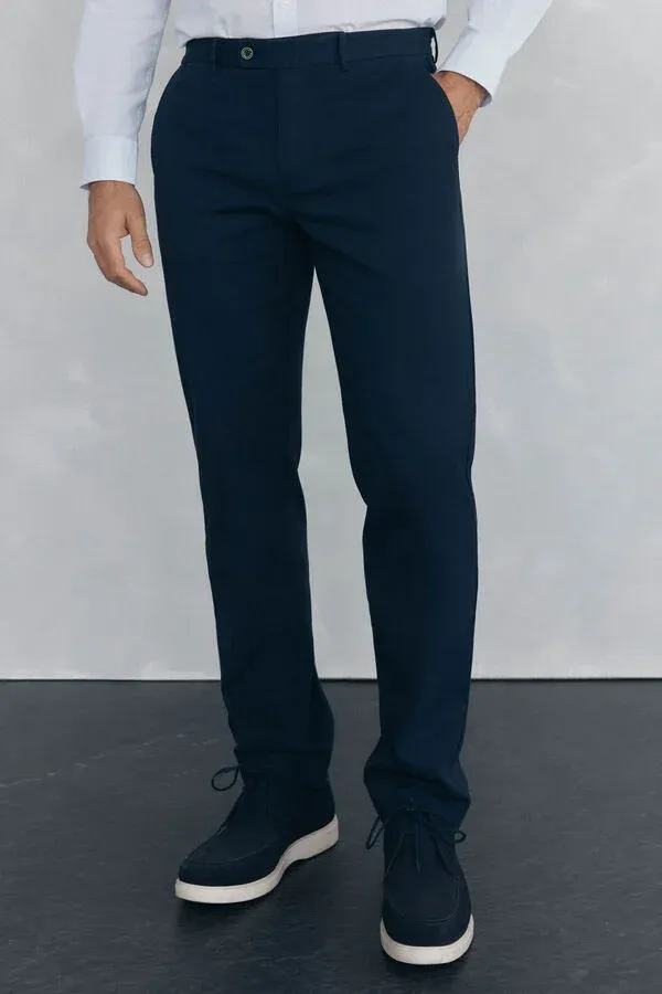 Chino regular fit texture