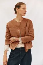 Faux leather jacket