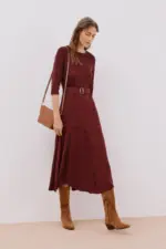 Basic crossbody bag with stitching