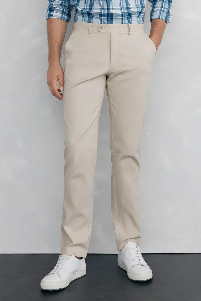 Chino regular fit texture