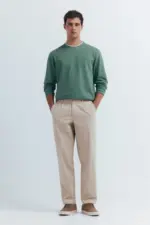 Double melange long-sleeved T-shirt