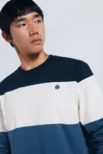 Long-sleeved piqué cut-out T-shirt