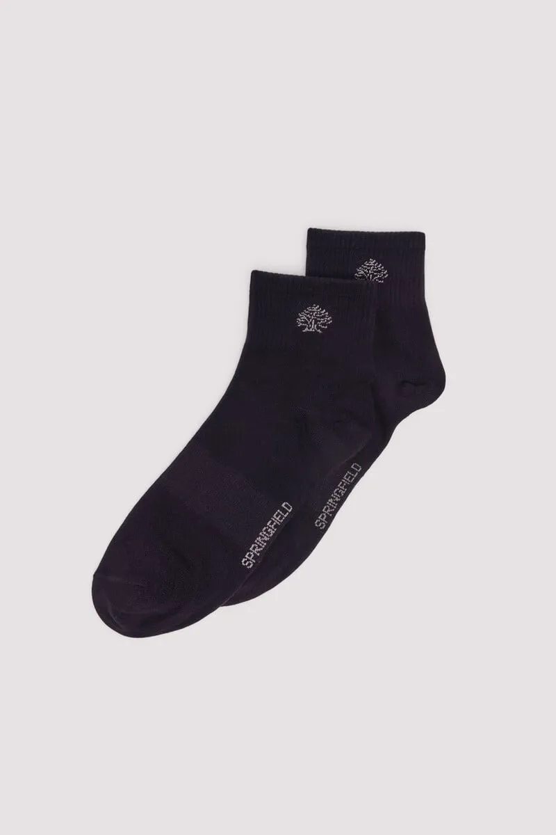 Ribbed ankle sports sock