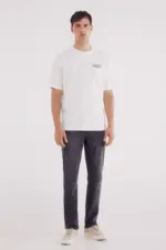 Dark gray slim fit jeans