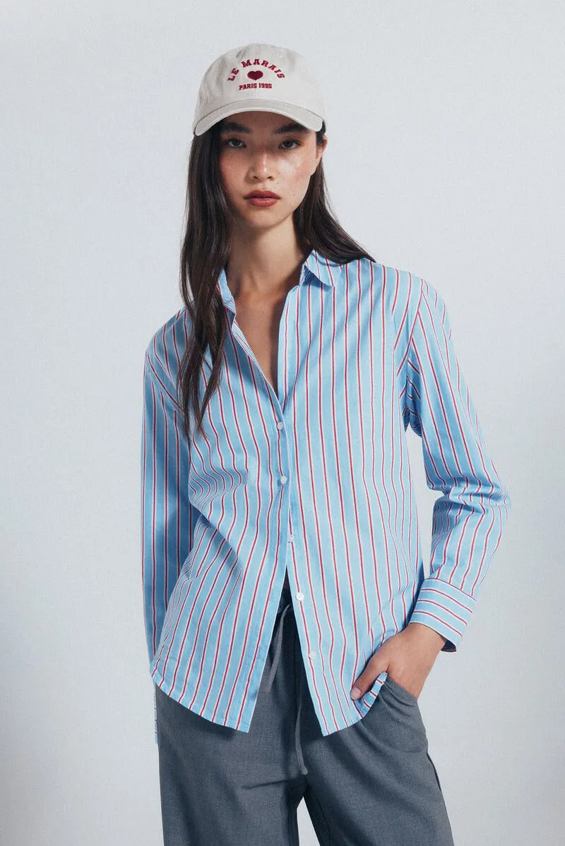 Long striped shirt