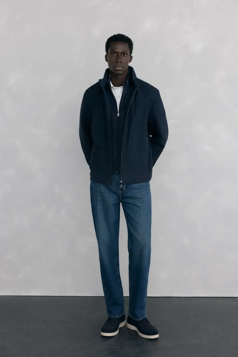 Jacket with removable lining