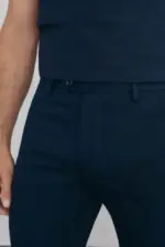 Slim-fit print chino pants