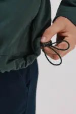 Jacket with combined collar