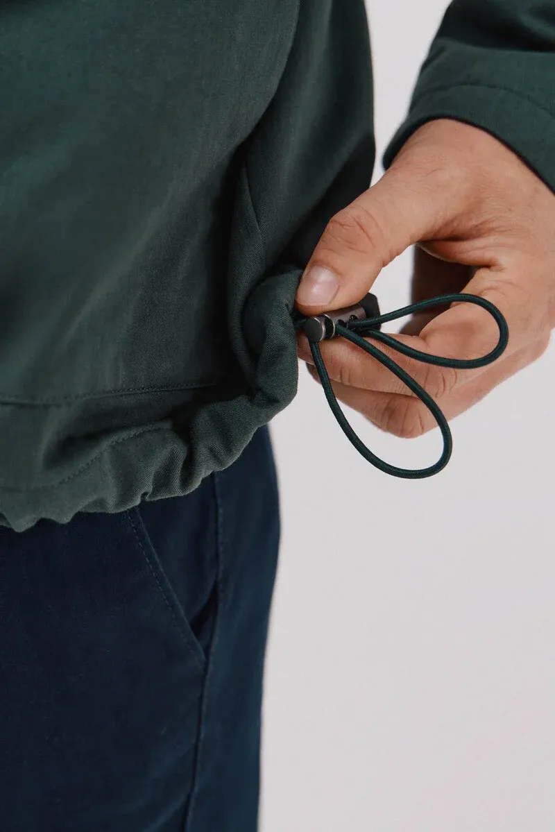 Jacket with combined collar