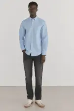 Plain non-iron + stain-resistant shirt