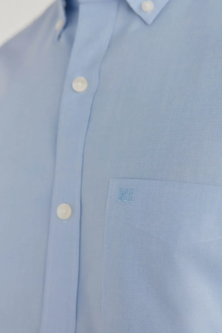 Plain non-iron + stain-resistant shirt