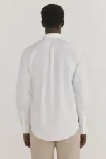 Plain non-iron + stain-resistant shirt