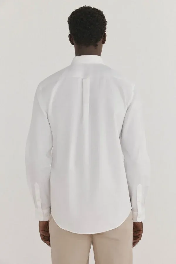 Plain non-iron + stain-resistant shirt