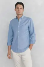 Plain non-iron oxford shirt