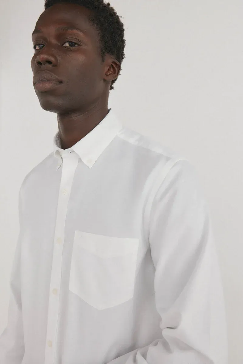 Plain non-iron oxford shirt