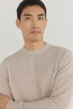 Jersey fino algodón premium cuello redondo