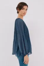 Pleated blouse