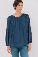 Pleated blouse