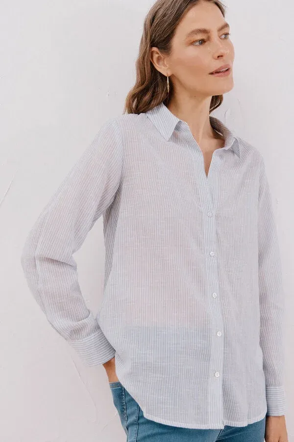 striped cotton shirt