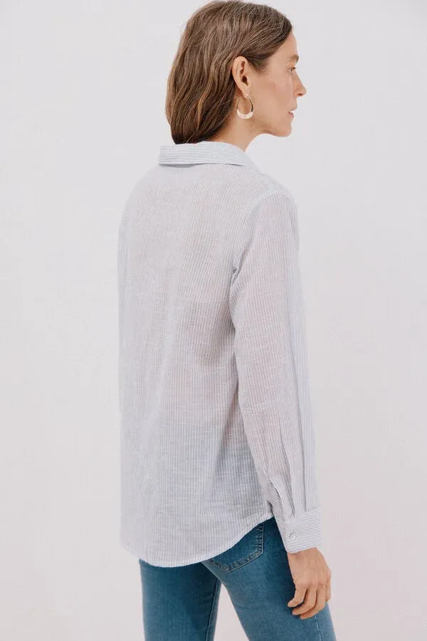 striped cotton shirt