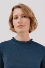 Ruffled neck sweater