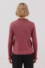 Ruffled neck sweater