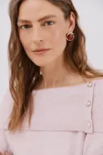 Multi-position neck sweater