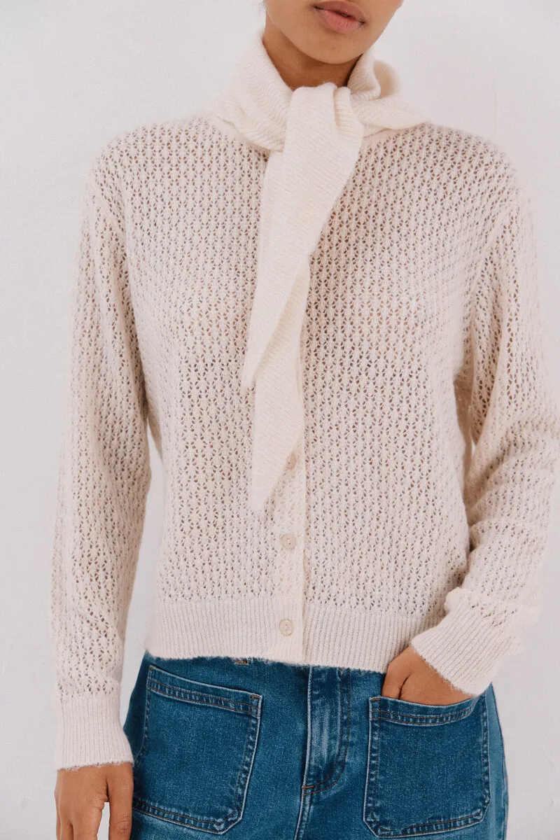 knitted scarf jacket