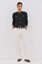 Short jacket with buttons