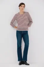 Striped structured top