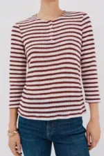 Striped structured top