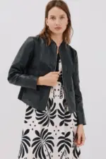 Biker leather jacket