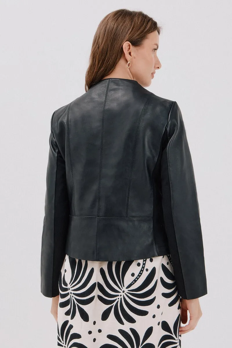 Biker leather jacket